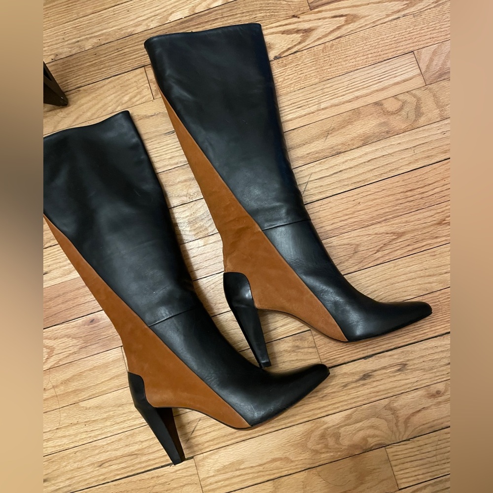 Leather two toned boots - Derek Lam
